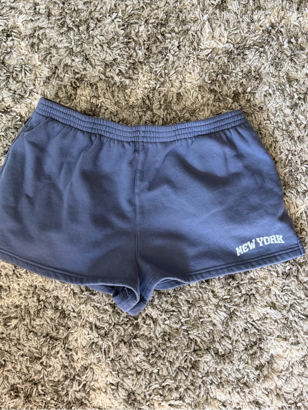 Urban Outfitters Navy 'New York' Athletic Lounge Shorts